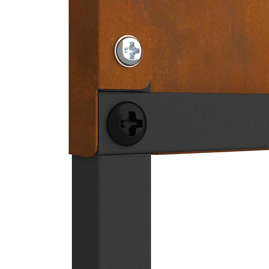 Ecran de intimitate pentru grădină Traforaj Ruginit 50 x 140 cm