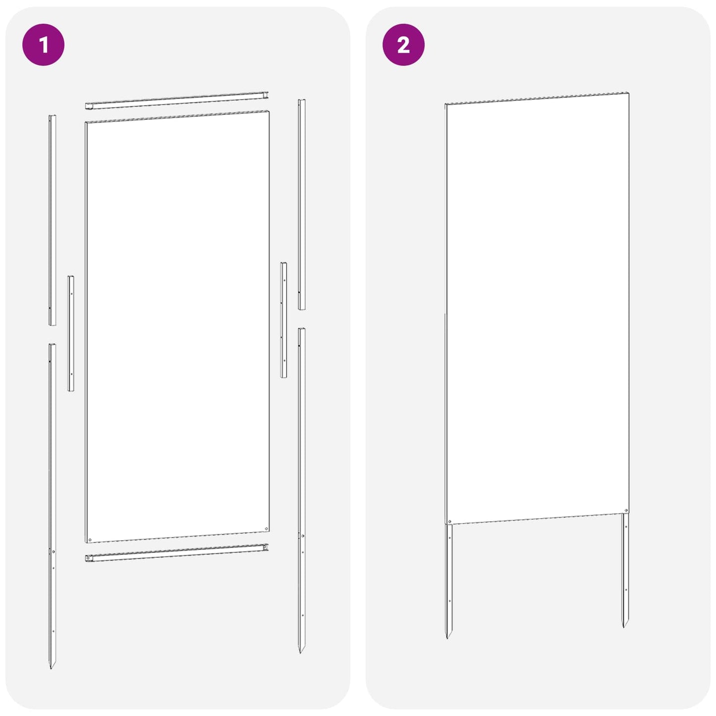 Ecran de intimitate pentru grădină Traforaj Ruginit 50 x 140 cm