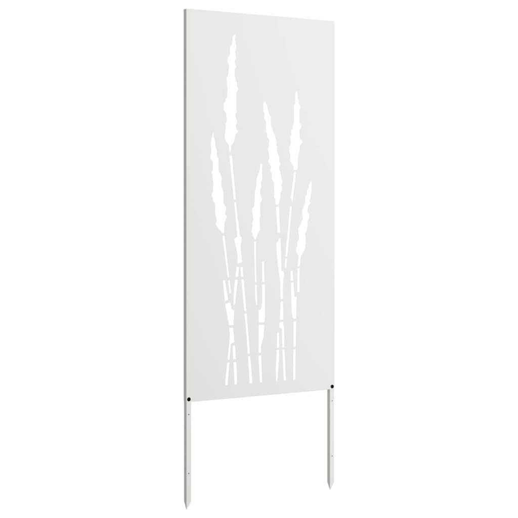 Ecran de intimitate pentru grădină Floral Alb 50 x 140 cm