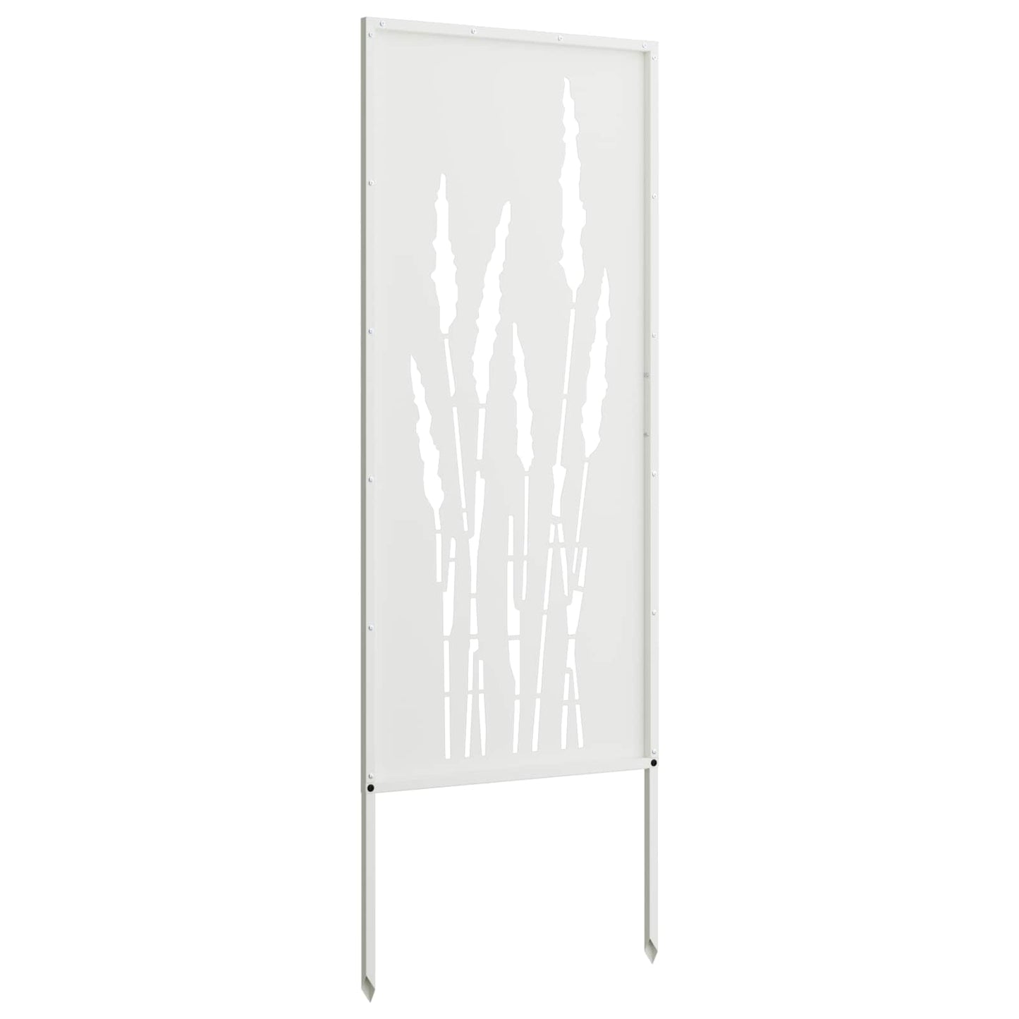 Ecran de intimitate pentru grădină Floral Alb 50 x 140 cm