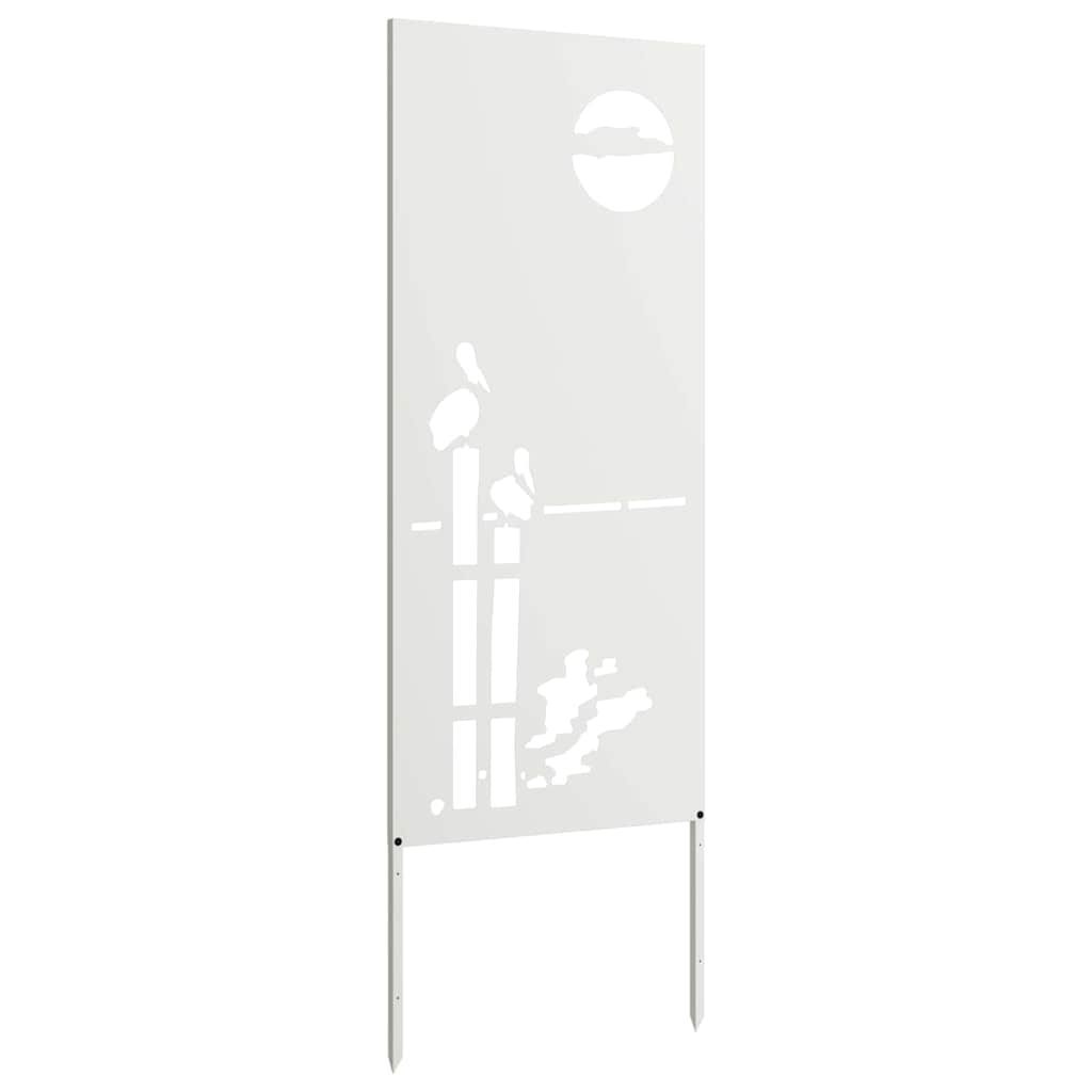 Ecran de intimitate pentru grădină Traforaj Alb 50 x 140 cm