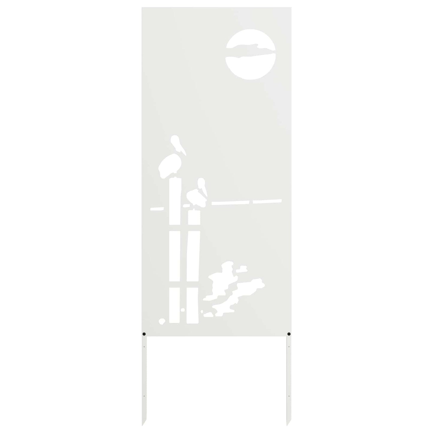 Ecran de intimitate pentru grădină Traforaj Alb 50 x 140 cm