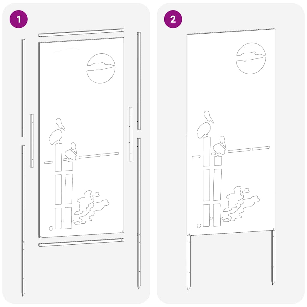 Ecran de intimitate pentru grădină Olivengrønn 50 x 140 cm
