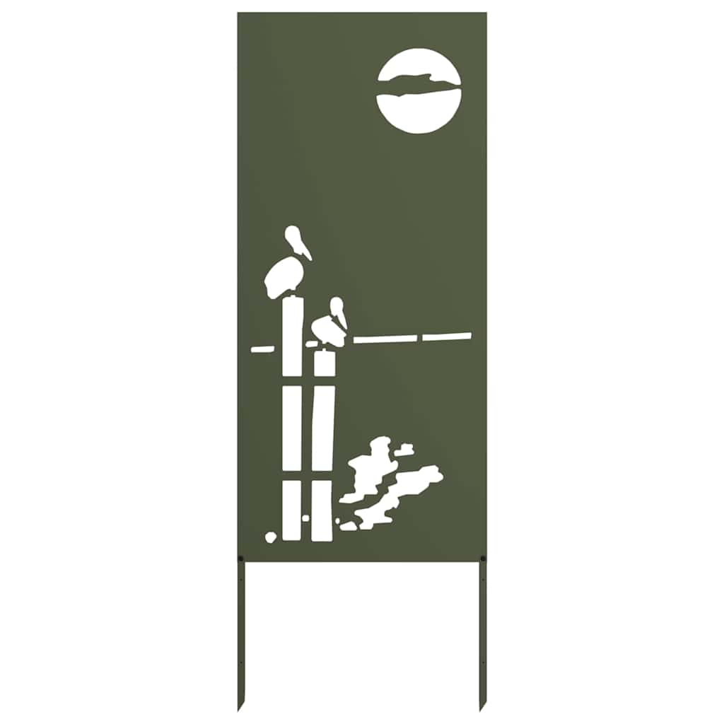 Ecran de intimitate pentru grădină Olivengrønn 50 x 140 cm