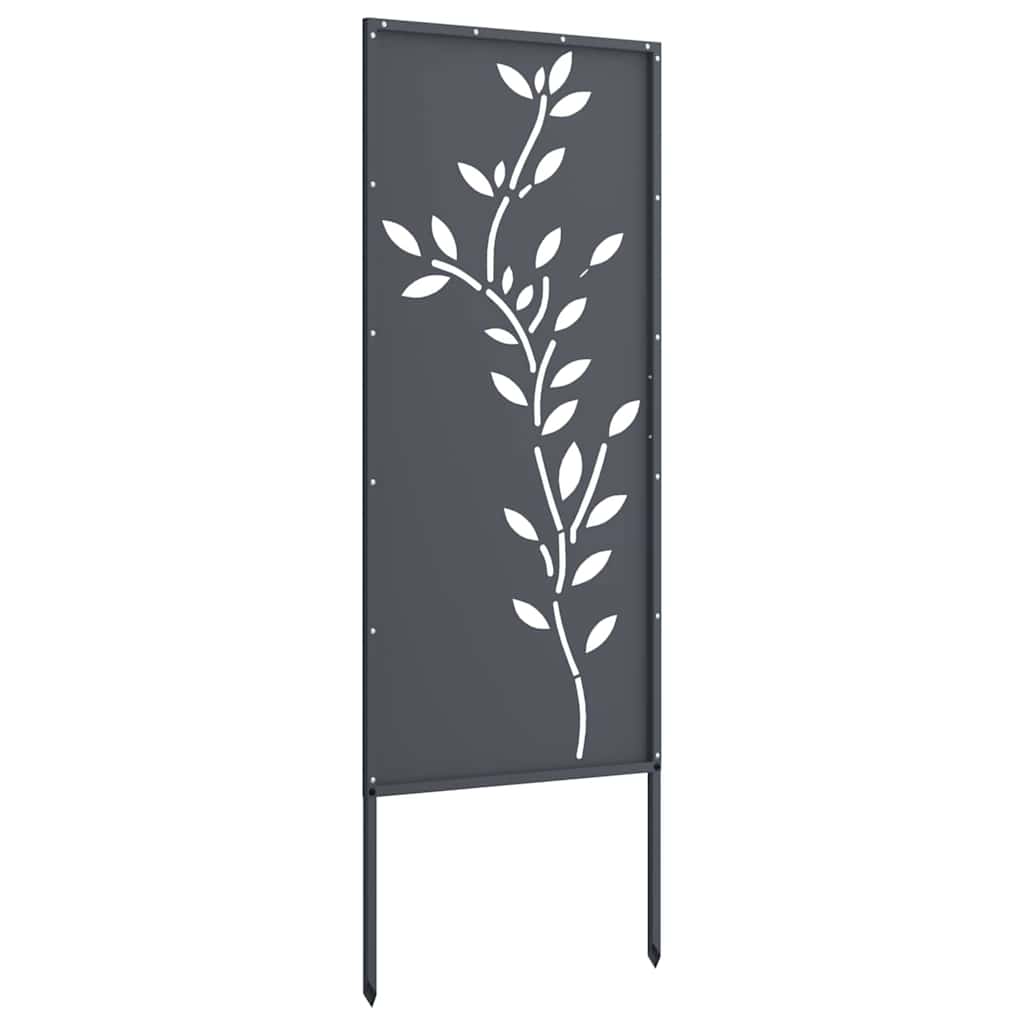 Ecran de intimitate pentru grădină Floral Antracit 50 x 140 cm