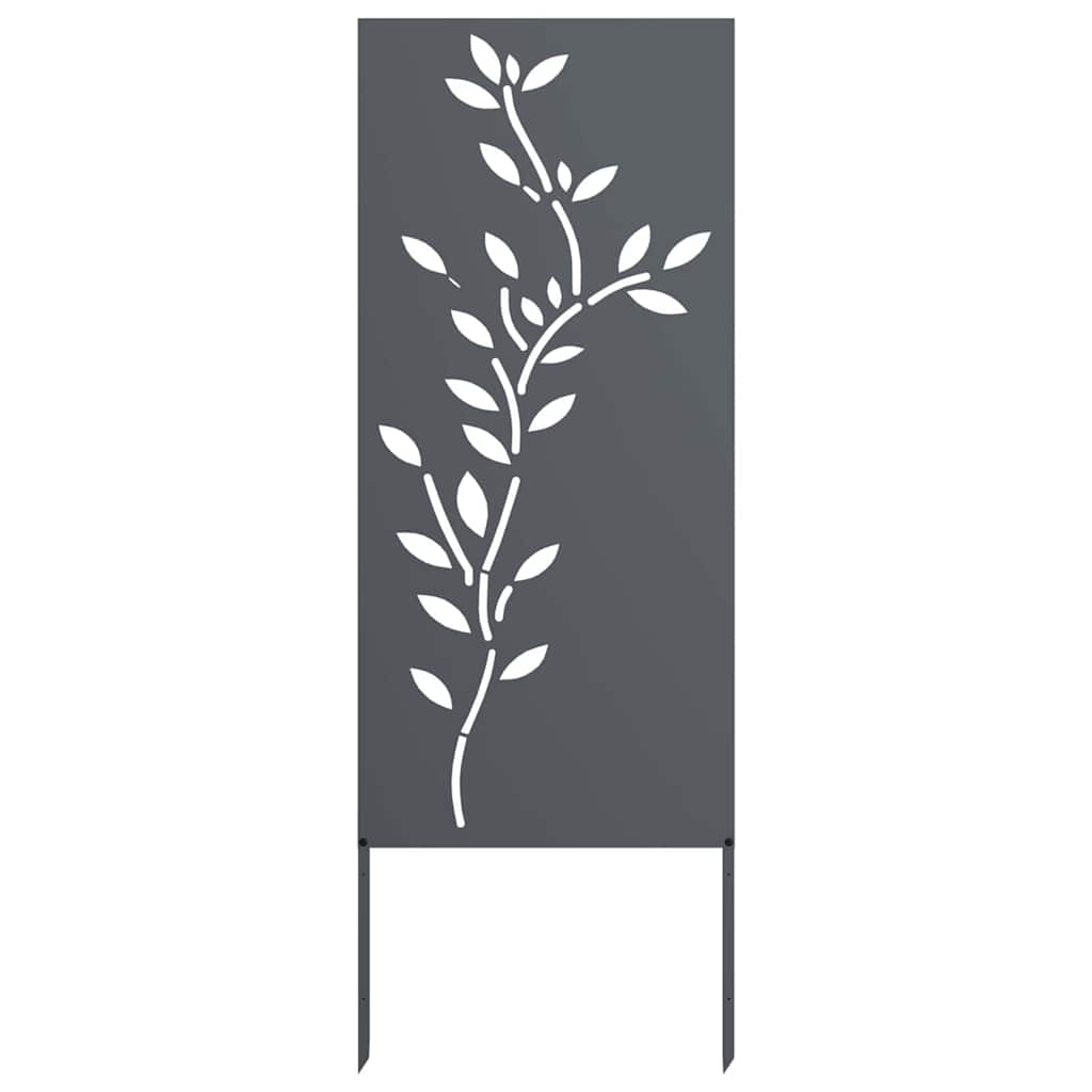 Ecran de intimitate pentru grădină Floral Antracit 50 x 140 cm