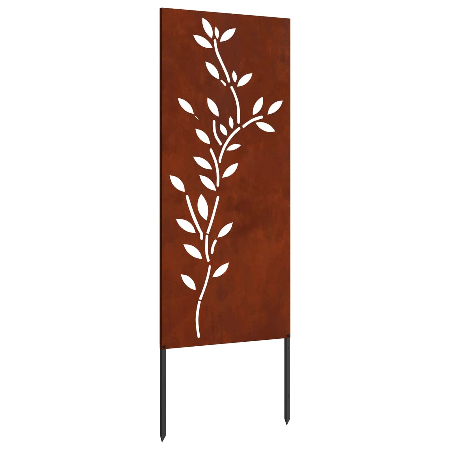 Ecran de intimitate pentru grădină Floral Ruginit 50 x 140 cm