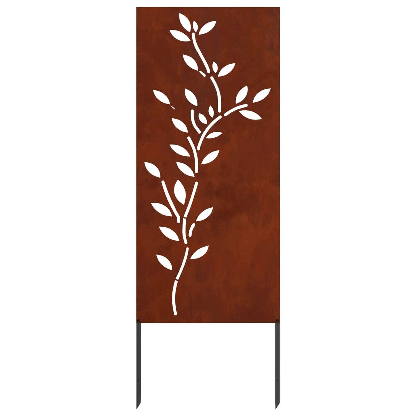 Ecran de intimitate pentru grădină Floral Ruginit 50 x 140 cm