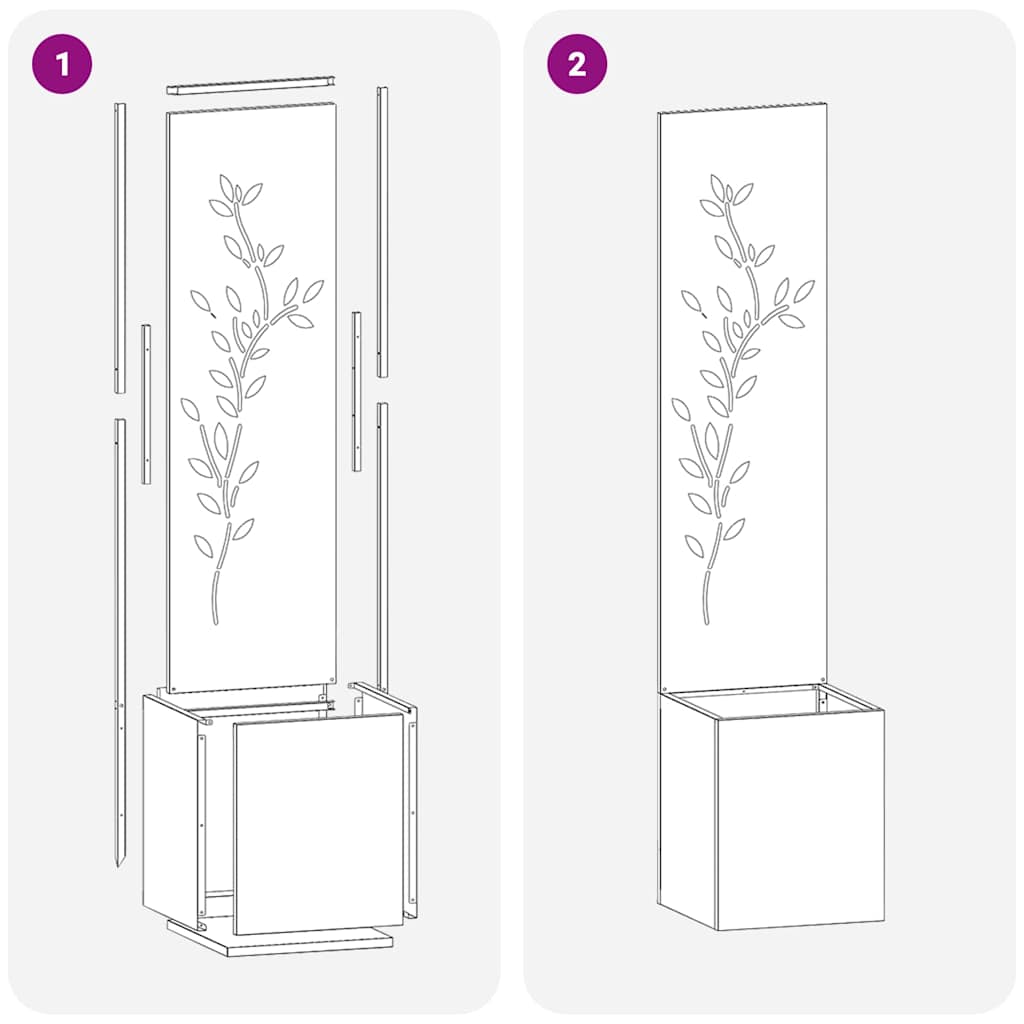 Ecran de intimitate pentru grădină Negru 32 x 32 x 150 cm