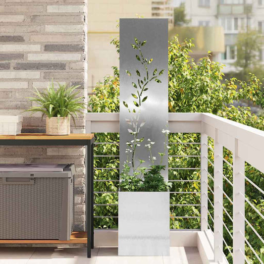 Ecran de intimitate pentru grădină Argintiu 32 x 32 x 150 cm