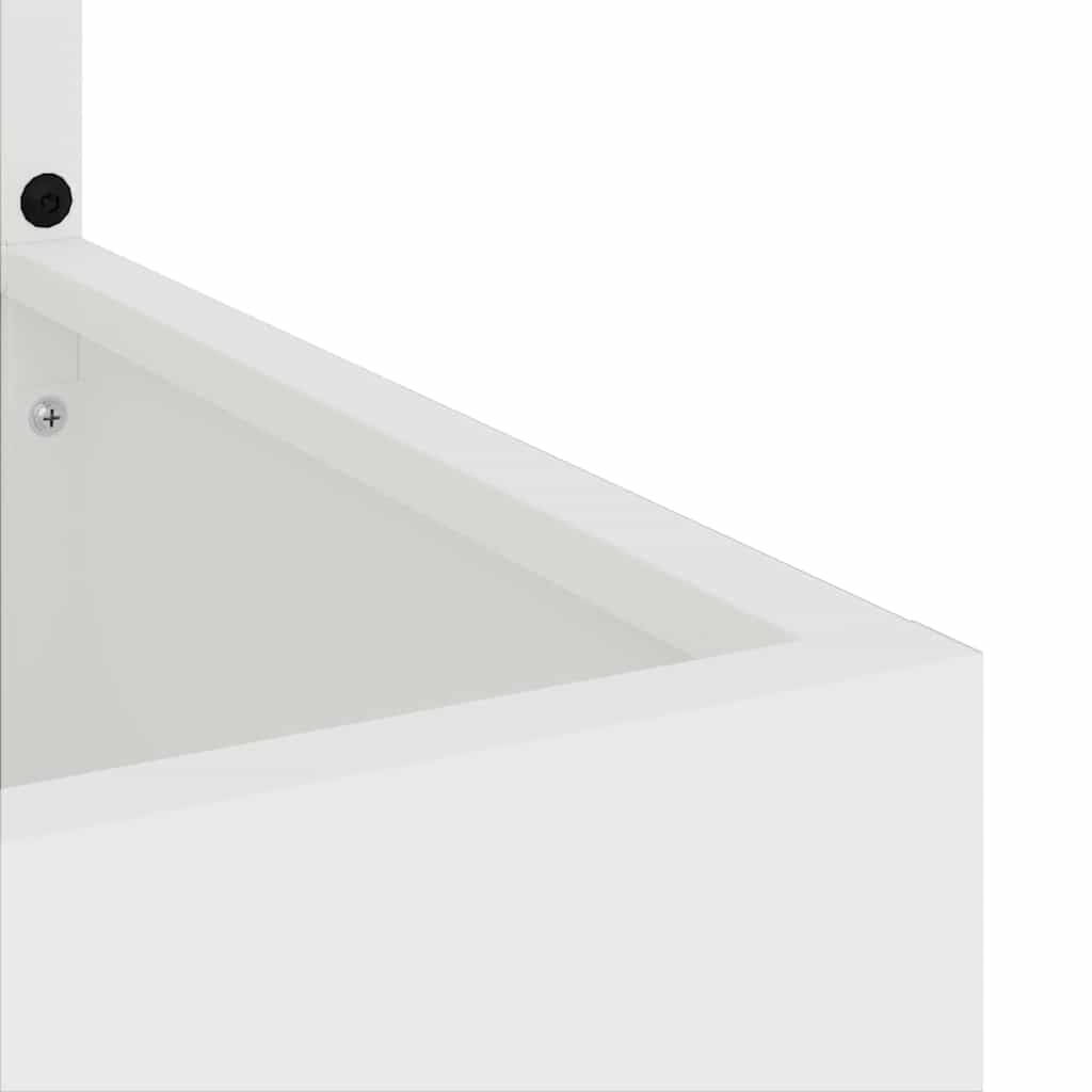 Ecran de intimitate pentru grădină Alb 32 x 32 x 150 cm