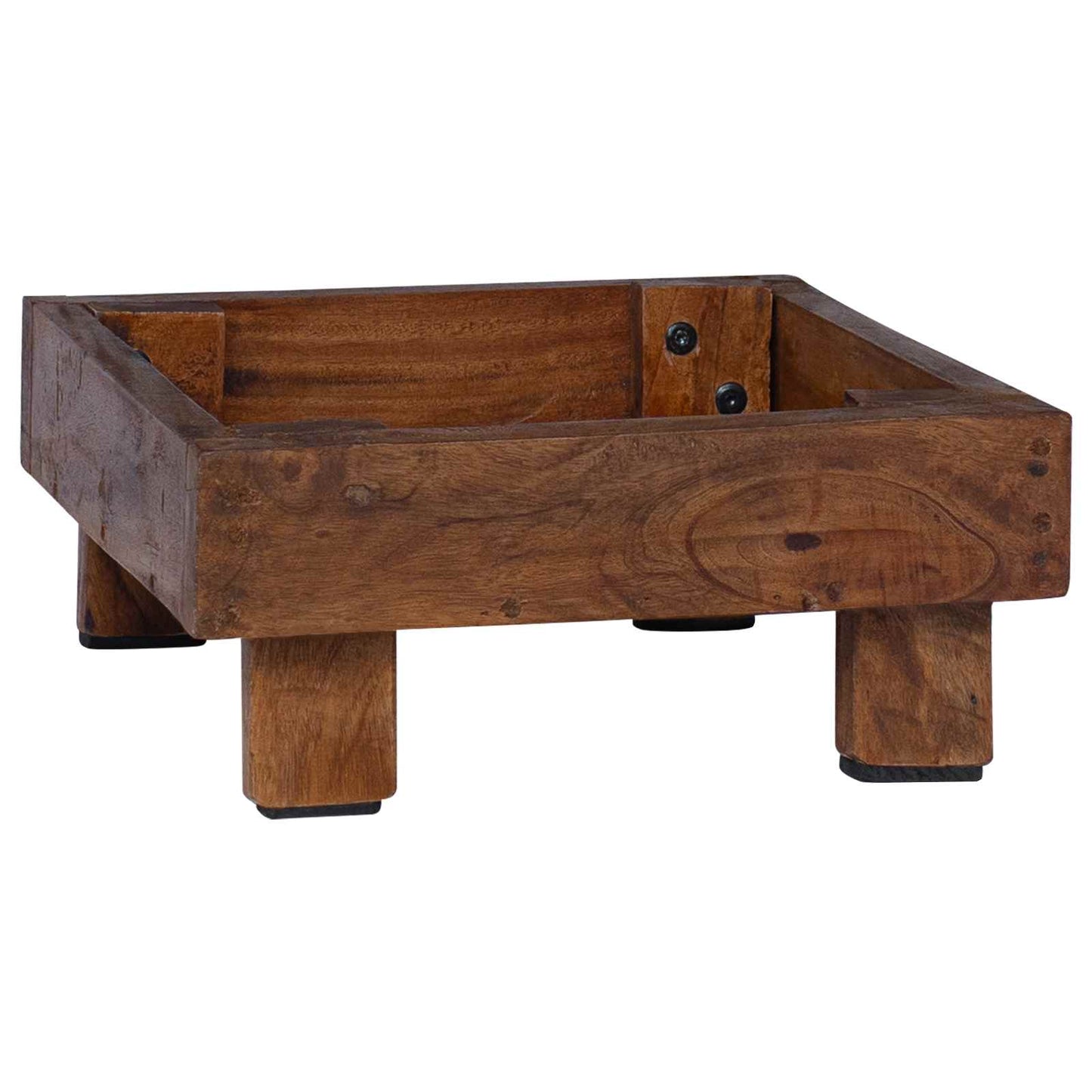 Suport pentru plante 3 pcs Maro Lemn de mahon