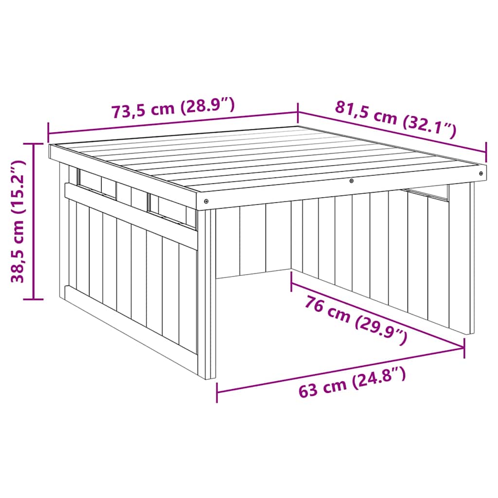 Garaj pentru Cositoare Gazon Maro 73.5 x 81.5 x 38.5 cm
