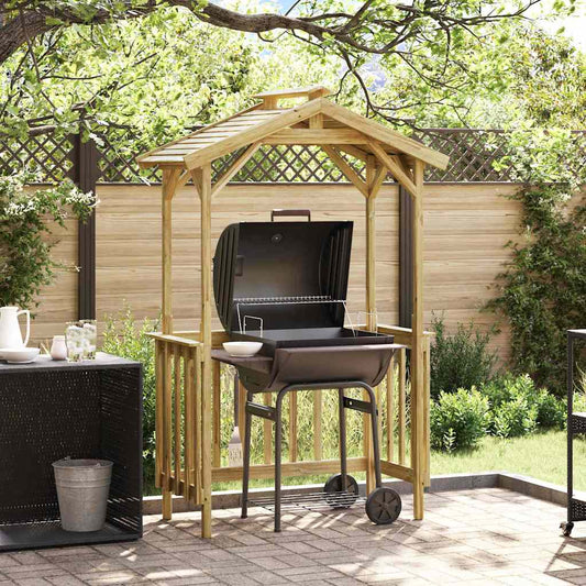 Copertină pentru grătar Maro 133.5 x 63 x 200 cm