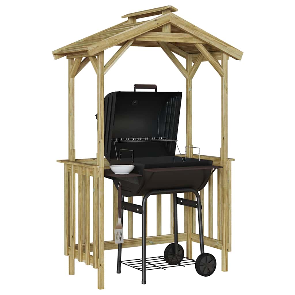 Copertină pentru grătar Maro 133.5 x 63 x 200 cm