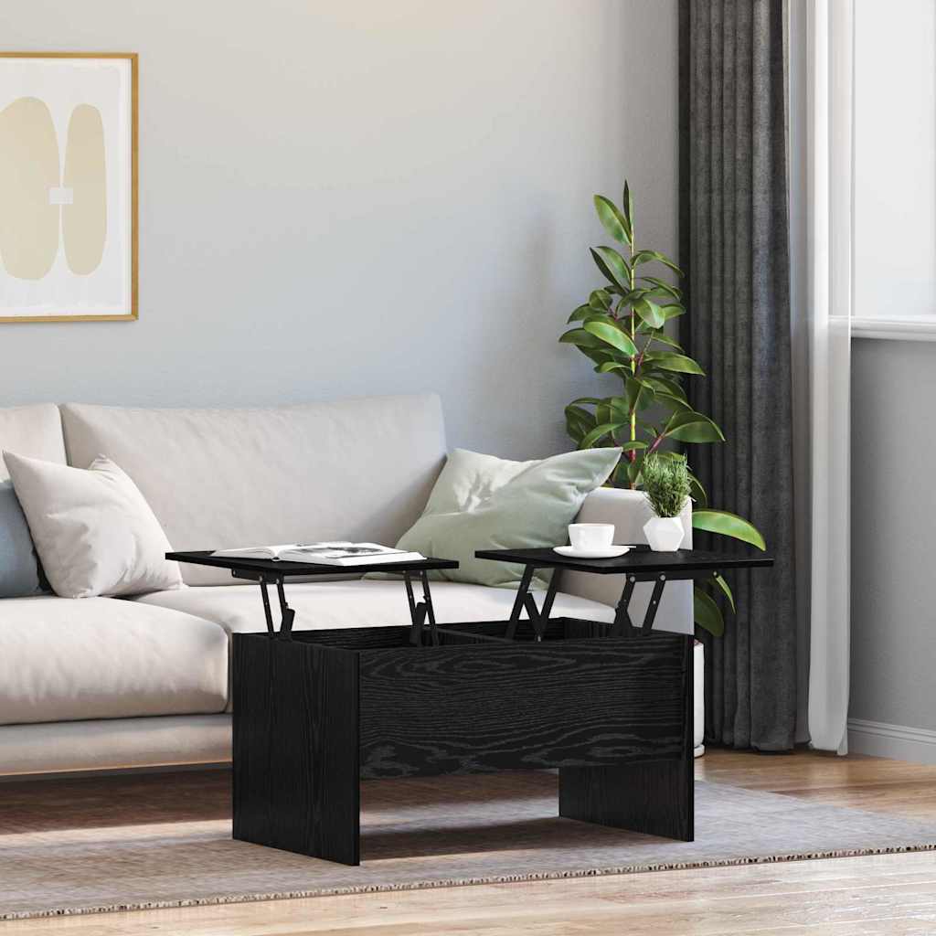 Masă de cafea Stejar Negru 102 x 50,5 x 46,5 cm Lemn compozit