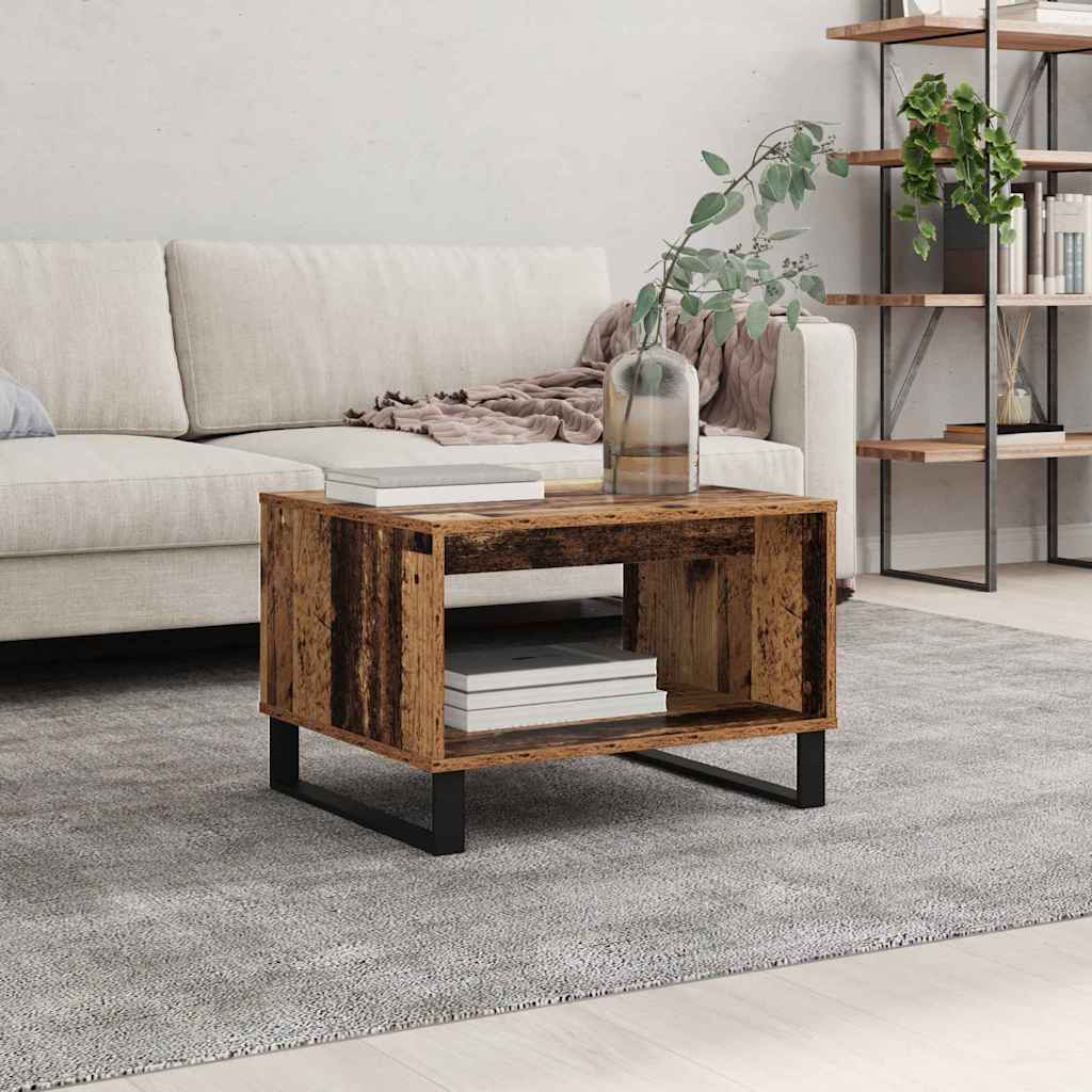 Masă de cafea Lemn vechi 60 x 50 x 40 cm Lemn compozit