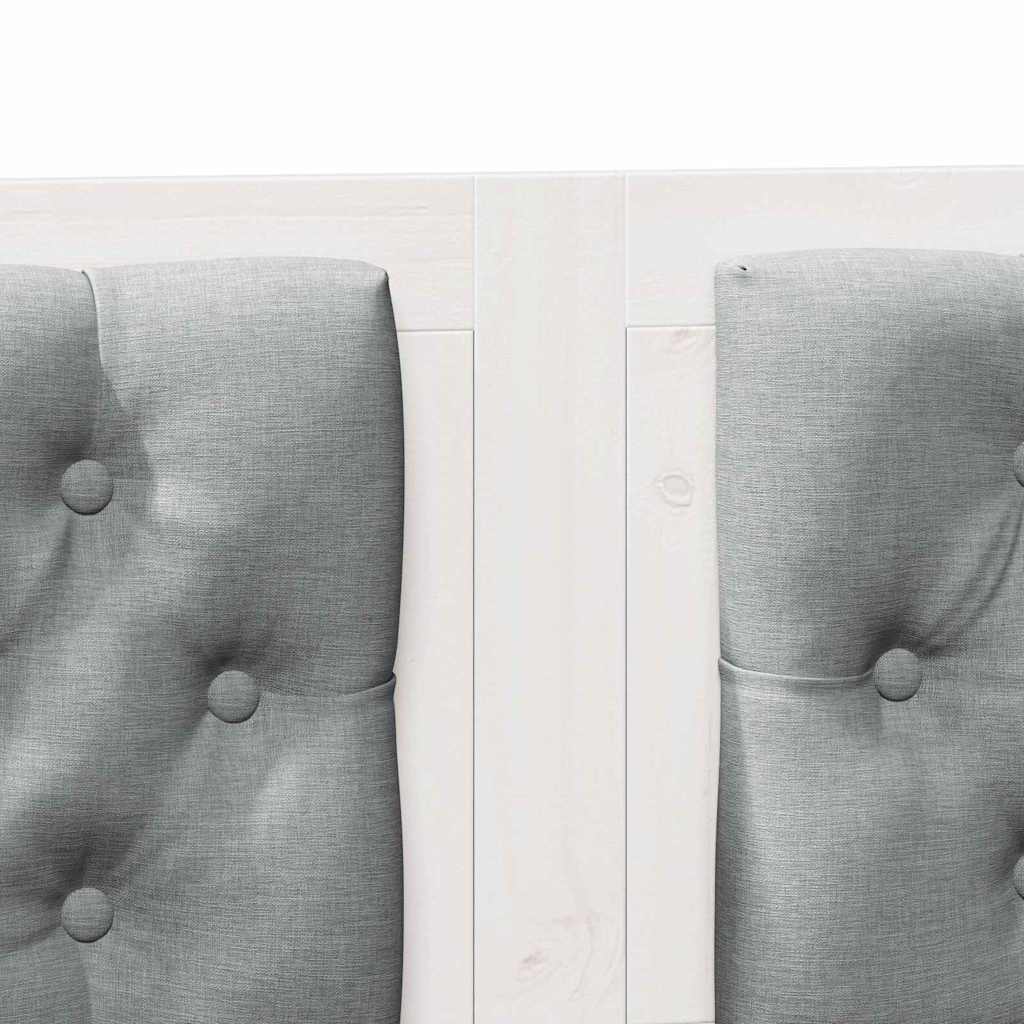 Tăblie cap Altele Alb și gri deschis 150 cm Lemn masiv de pin