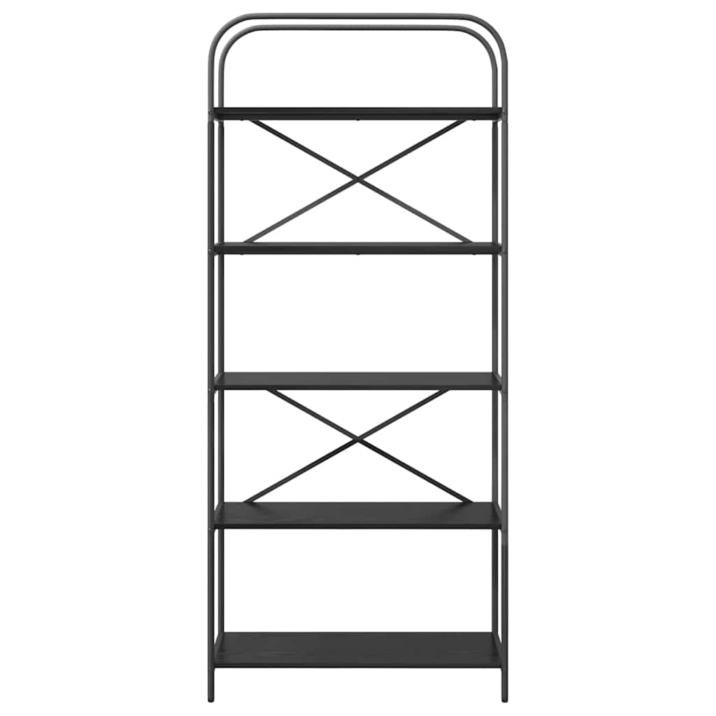 Raft pentru cărți Stejar negru 80 x 30 x 183 cm Lemn compozit