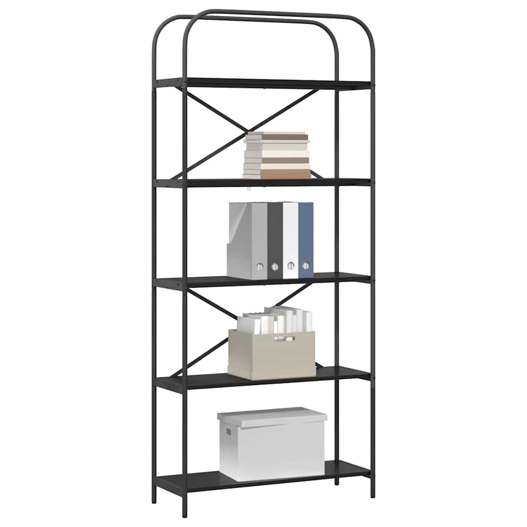 Raft pentru cărți Stejar negru 80 x 30 x 183 cm Lemn compozit