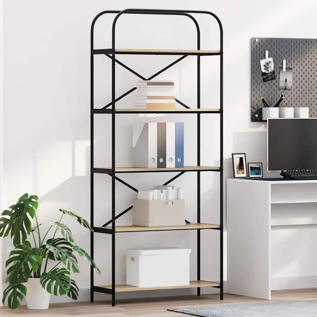 Raft pentru cărți Stejar sonoma 80 x 30 x 183 cm Lemn compozit