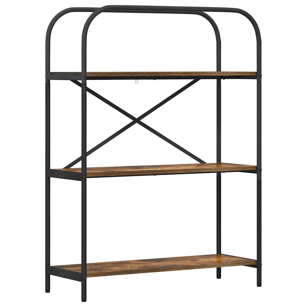 Raft pentru cărți Stejar afumat 80 x 30 x 109 cm Lemn compozit