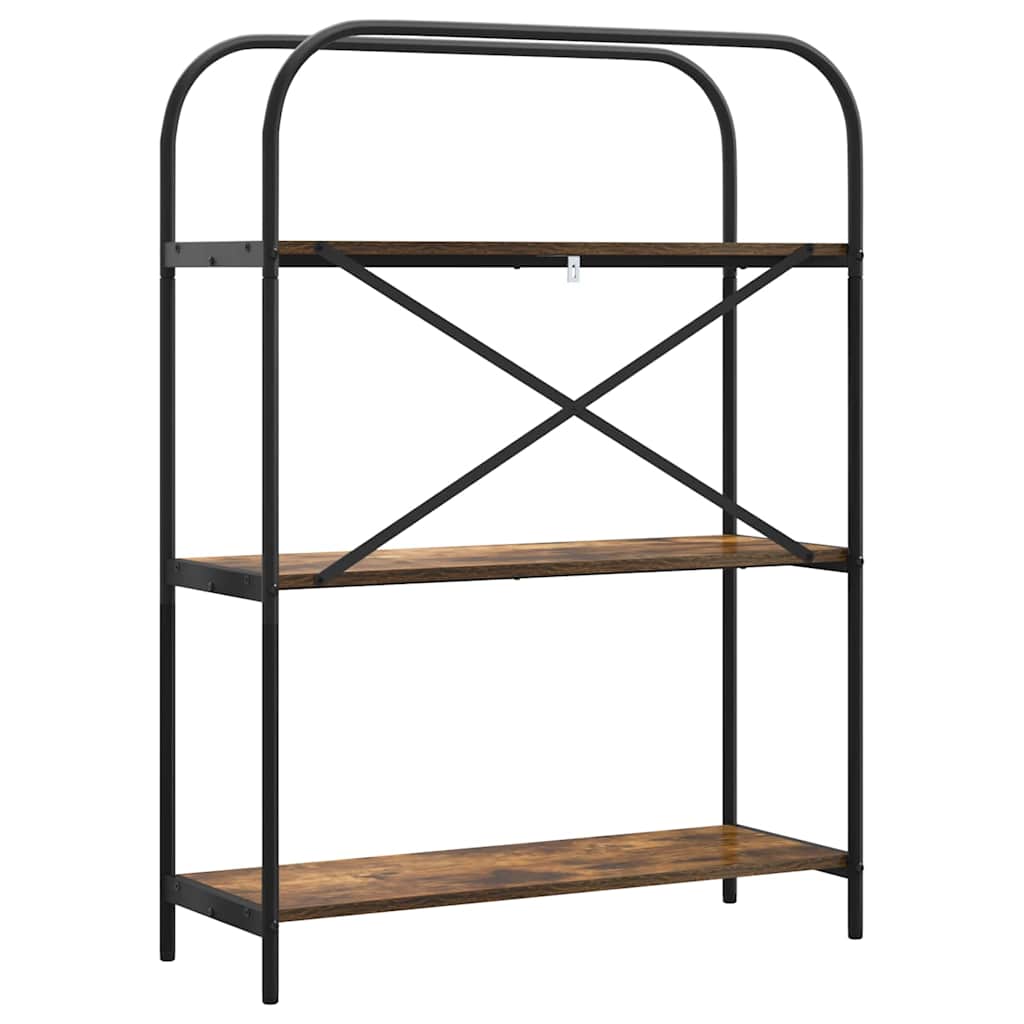 Raft pentru cărți Stejar afumat 80 x 30 x 109 cm Lemn compozit