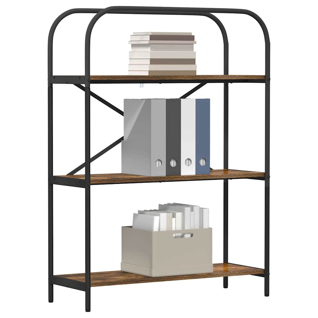 Raft pentru cărți Stejar afumat 80 x 30 x 109 cm Lemn compozit