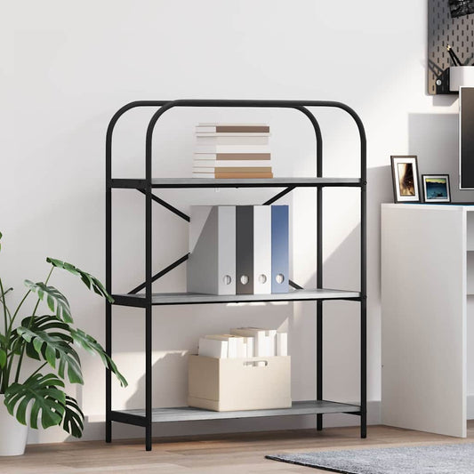 Raft pentru cărți sonoma gri 80 x 30 x 109 cm Lemn compozit