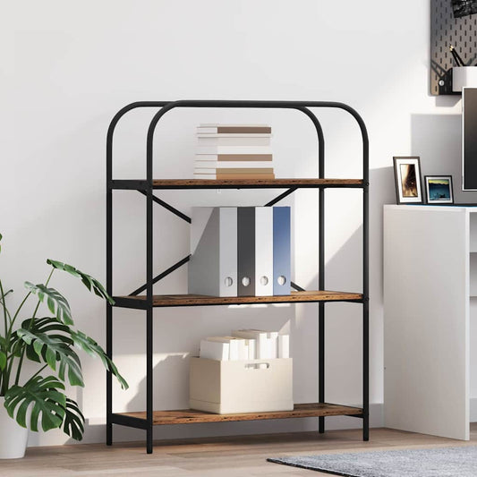 Raft pentru cărți Lemn vechi 80 x 30 x 109 cm Lemn compozit