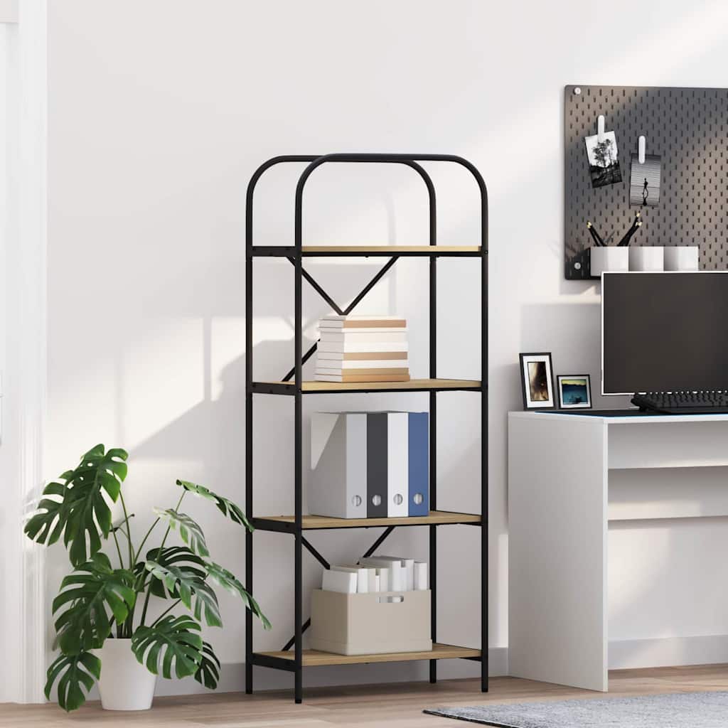 Raft pentru cărți Stejar sonoma 60 x 30 x 146 cm Lemn compozit