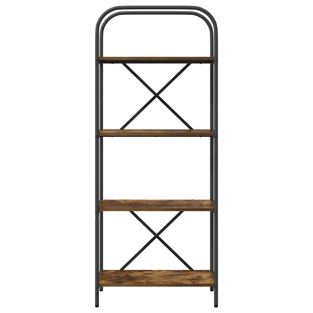 Raft pentru cărți Stejar afumat 60 x 30 x 146 cm Lemn compozit