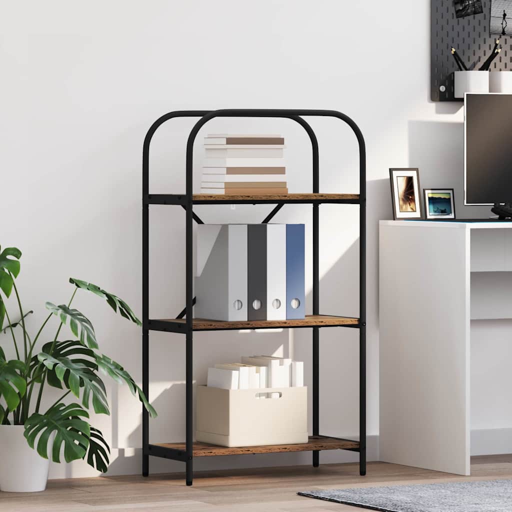 Raft pentru cărți Lemn vechi 60 x 30 x 109 cm Lemn compozit