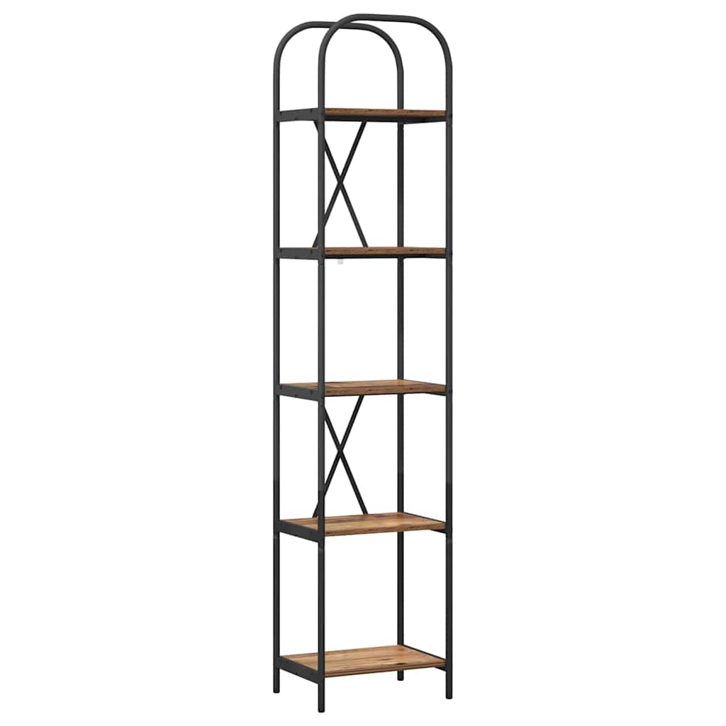 Raft pentru cărți Lemn vechi 40 x 30 x 183 cm Lemn compozit