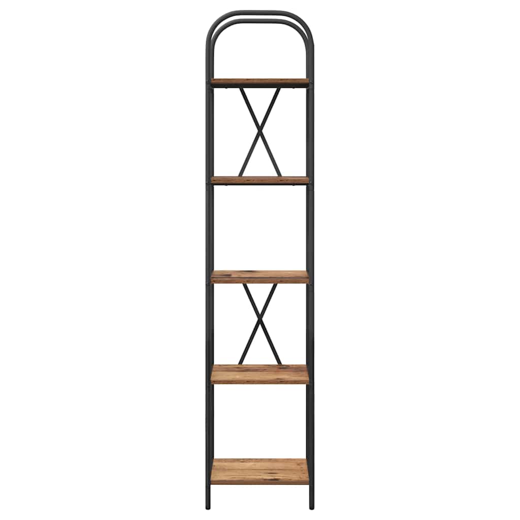 Raft pentru cărți Lemn vechi 40 x 30 x 183 cm Lemn compozit