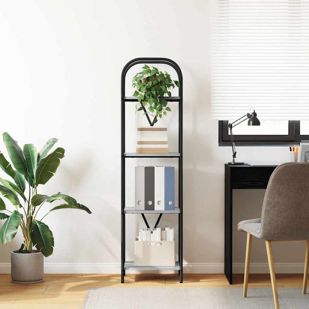 Raft pentru cărți sonoma gri 40 x 30 x 146 cm Lemn compozit