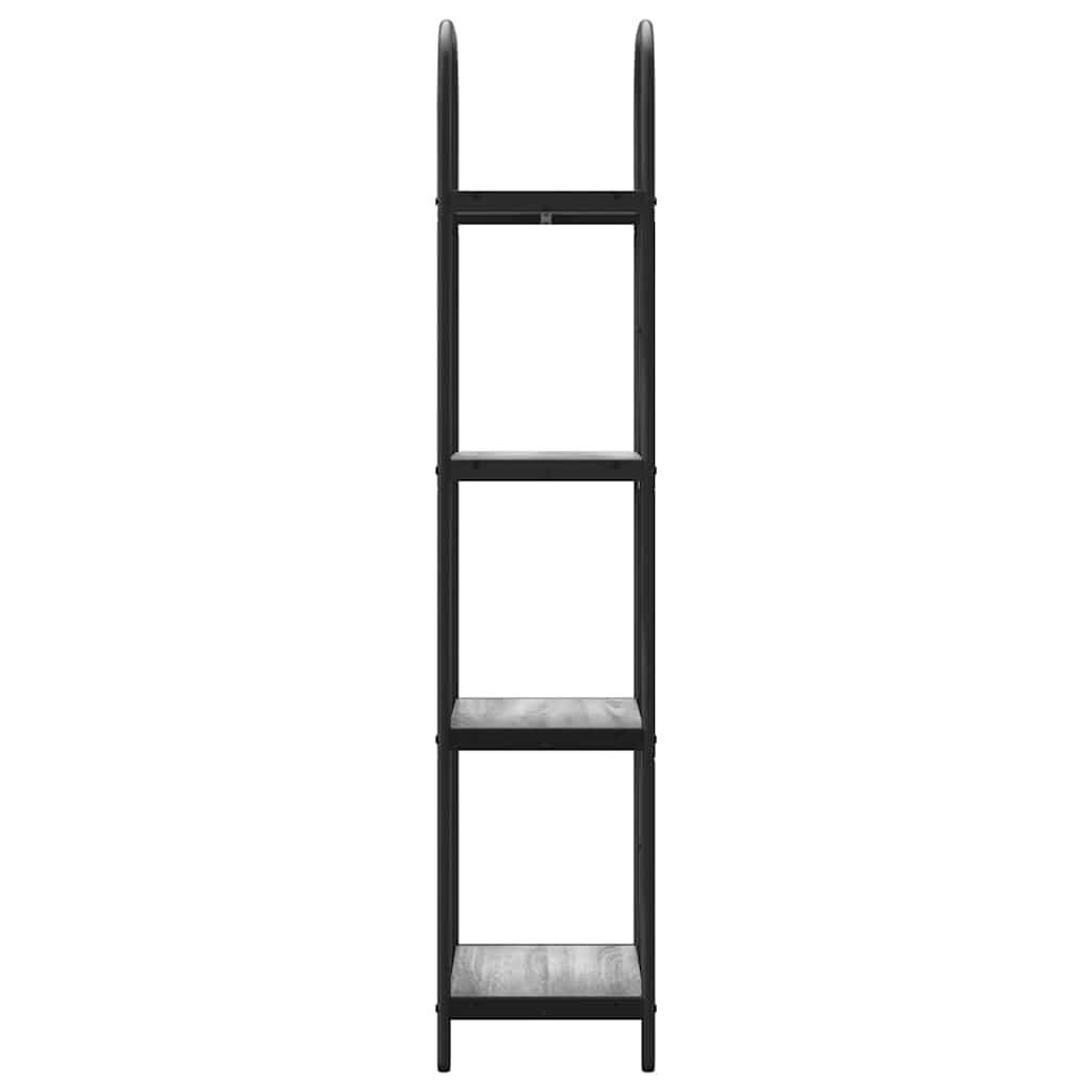 Raft pentru cărți sonoma gri 40 x 30 x 146 cm Lemn compozit