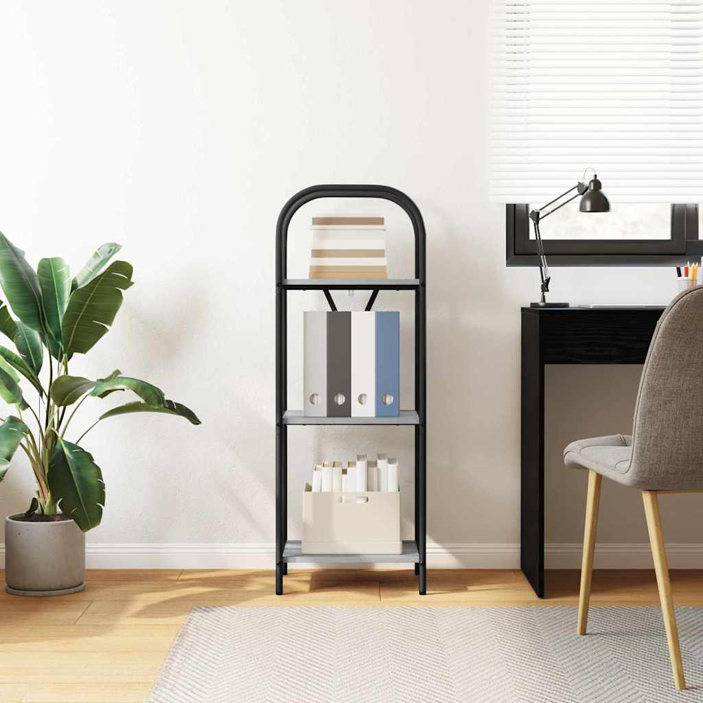 Raft pentru cărți sonoma gri 40 x 30 x 109 cm Lemn compozit