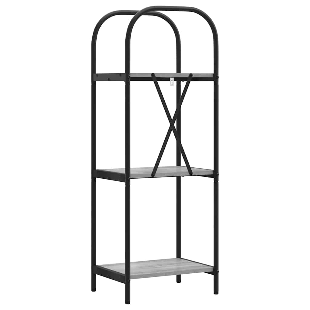 Raft pentru cărți sonoma gri 40 x 30 x 109 cm Lemn compozit