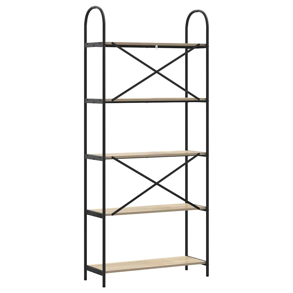 Raft pentru cărți Stejar sonoma 80 x 30 x 183 cm Lemn compozit