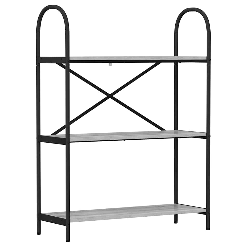 Raft pentru cărți sonoma gri 80 x 30 x 109 cm Lemn compozit