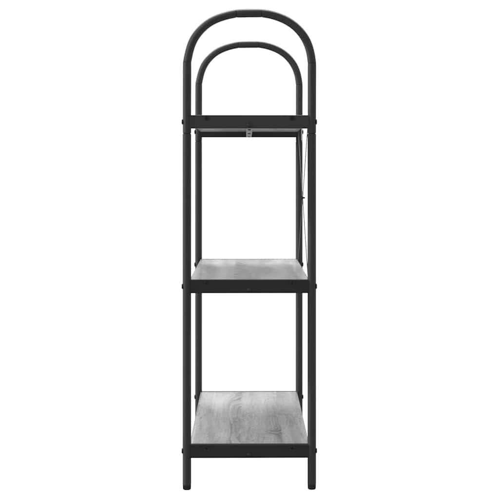 Raft pentru cărți sonoma gri 80 x 30 x 109 cm Lemn compozit