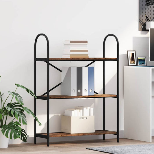 Raft pentru cărți Lemn vechi 80 x 30 x 109 cm Lemn compozit