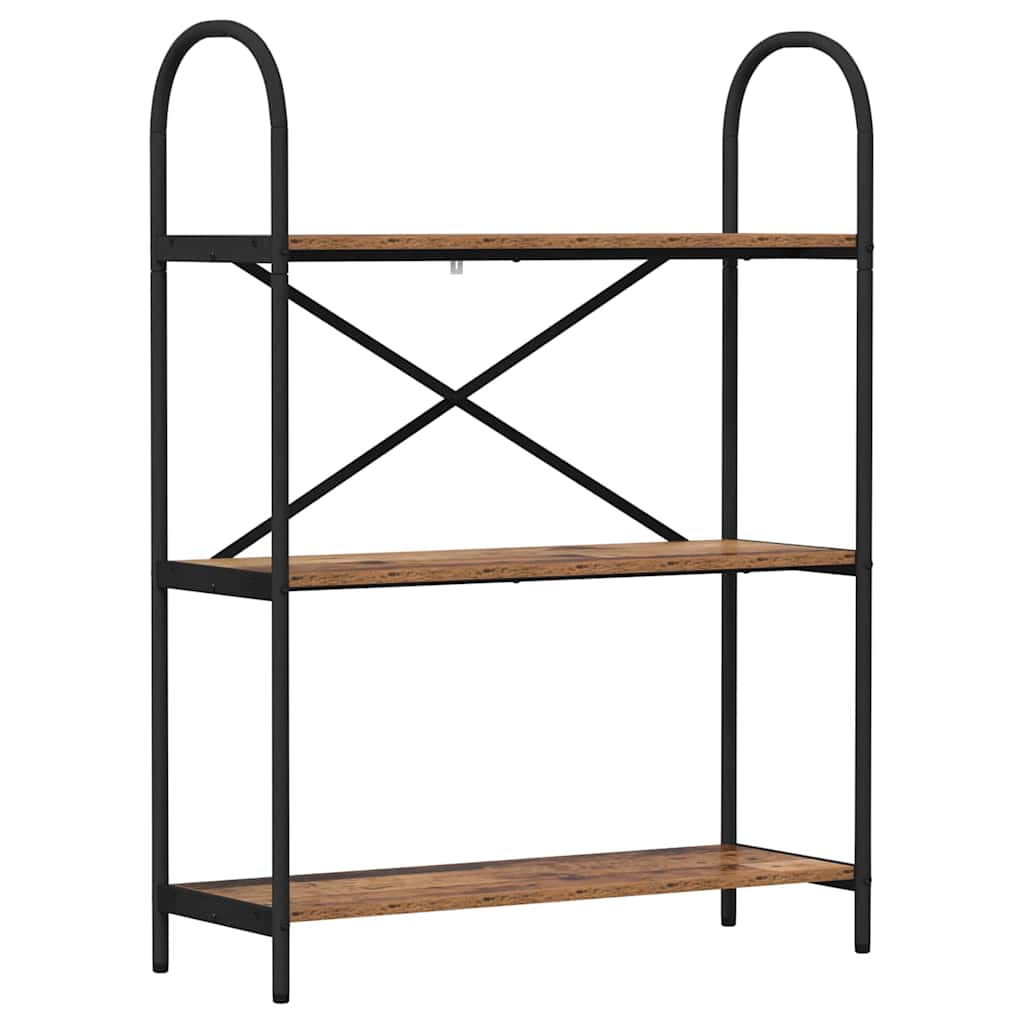 Raft pentru cărți Lemn vechi 80 x 30 x 109 cm Lemn compozit