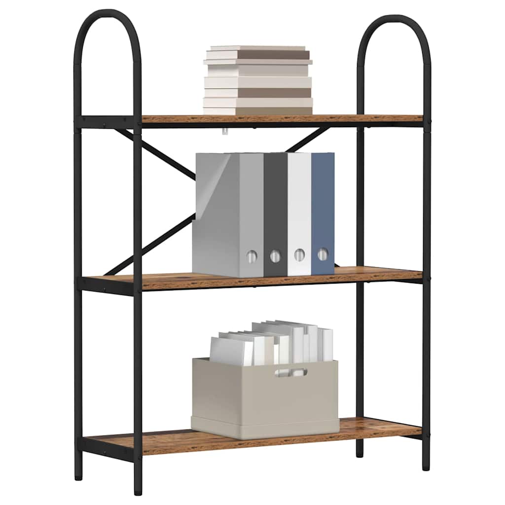 Raft pentru cărți Lemn vechi 80 x 30 x 109 cm Lemn compozit