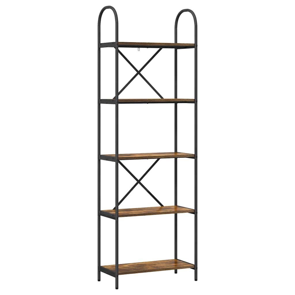 Raft pentru cărți Stejar afumat 60 x 30 x 183 cm Lemn compozit