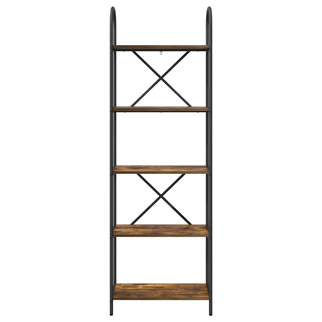 Raft pentru cărți Stejar afumat 60 x 30 x 183 cm Lemn compozit