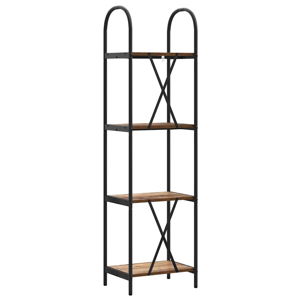 Raft pentru cărți Lemn vechi 40 x 30 x 146 cm Lemn compozit