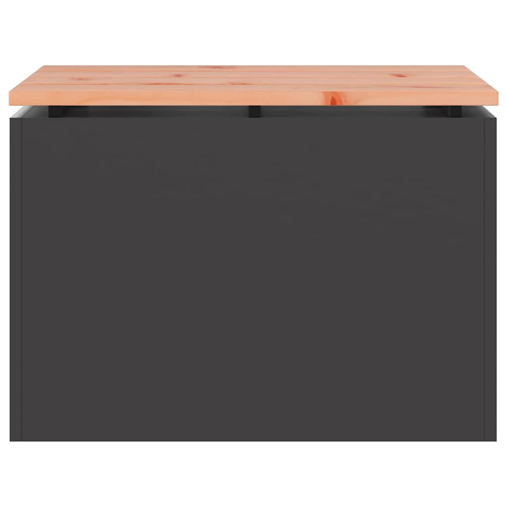 Bancă de grădină Negru 60 x 40 x 43 cm