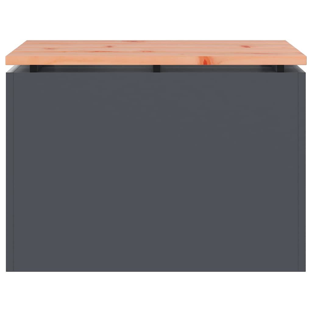 Bancă de grădină Antracit 60 x 40 x 43 cm Oțel